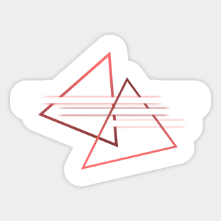 Triangle minimal design geometric Sticker